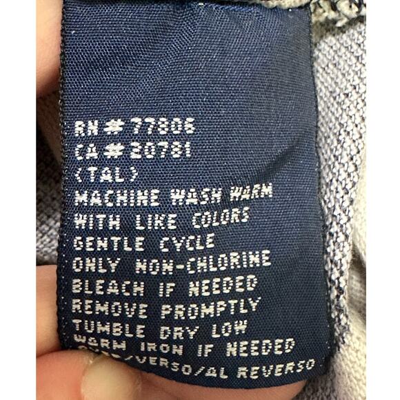 Tommy Hilfiger vintage blue floral short sleeves polo shirt size Large - Picture 5 of 10